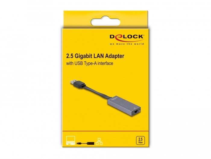 Delock 66247 Adaptador Usb Tipo-A A Lan Gigabit De 2,5 Pulgadas