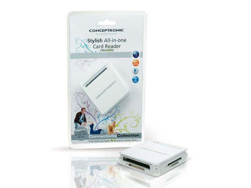 Conceptronic Cmulticrsi Lector De Tarjetas De Color Plata Usb 2.0 All - In - One