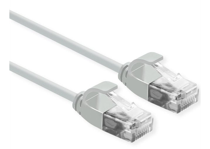 Roline Utp Datacenter Cable De Red Cat.6a (Class Ea), Lsoh, Slim, Grau, 0,5 M