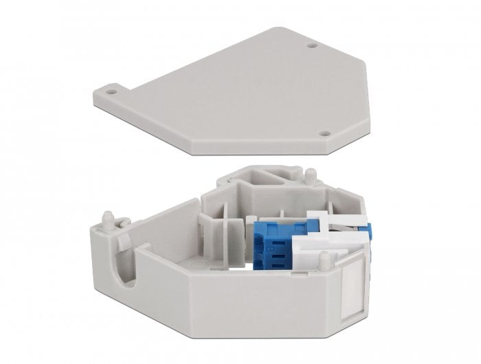Delock Hutschienenadapter Mit Keystone Lc Duplex Buchse Zu Lc Duplex Buchse Blau