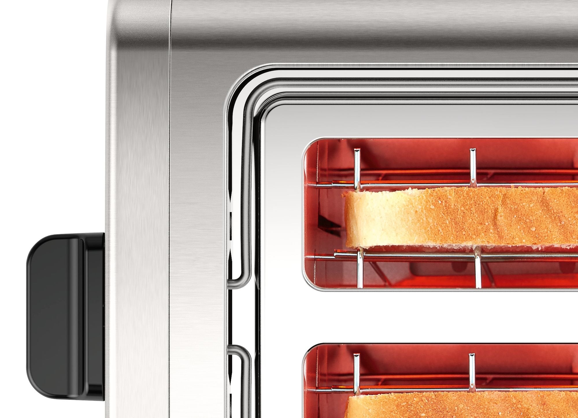 Tostadora Bosch Tat5p420 2 Rebanada(S) 970 W Negro, Acero Inoxidable