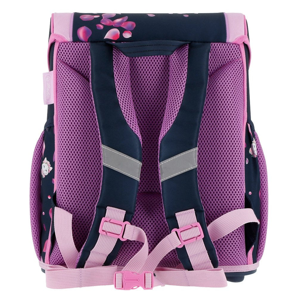 Herlitz Juego De Mochilas Escolares De 4 Piezas, 17 L, Ergonómica  Negro