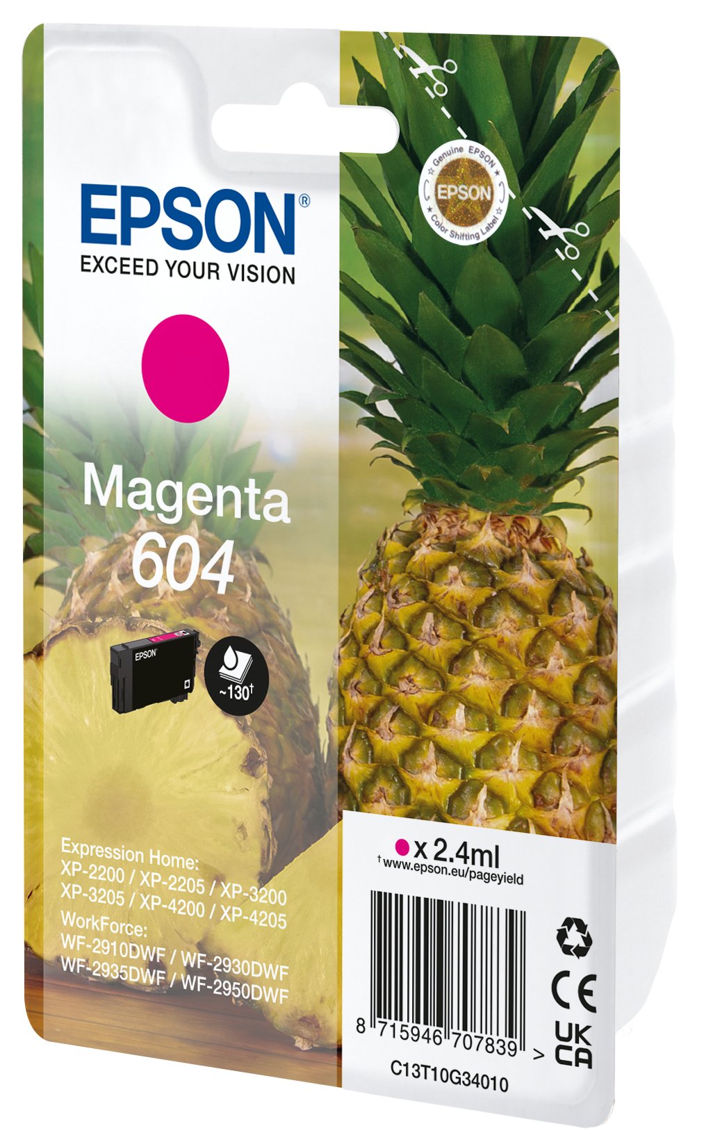 Epson 604 Tinta 1 Original Rendimiento Estándar Magenta