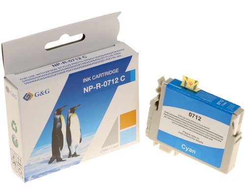 G&G Cartucho Compatible Con Epson T0712 C13t07124012 Cyan