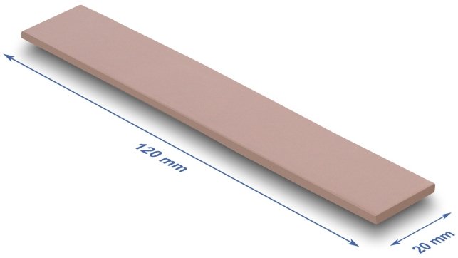 Delock Wärmeleitpad 120 X 20 X 3 Mm Para M.2 Module 3,0 W/Mk - Silikonfrei