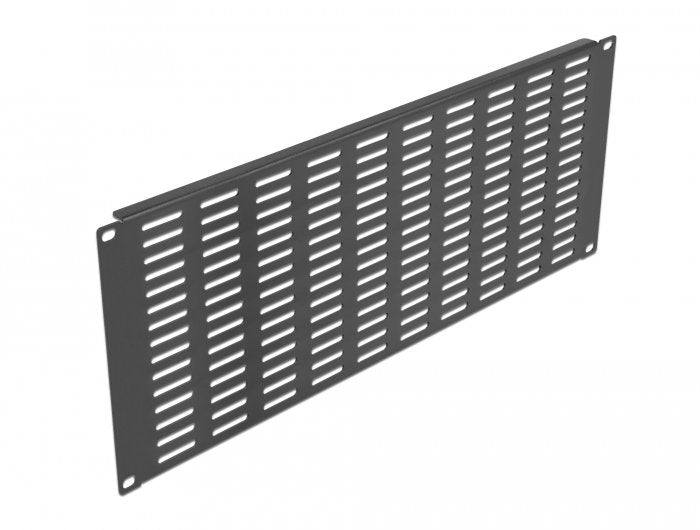 Delock Panel De Gabinete De Red De 19" Con Ranuras De Ventilación Horizontal 4u Negro