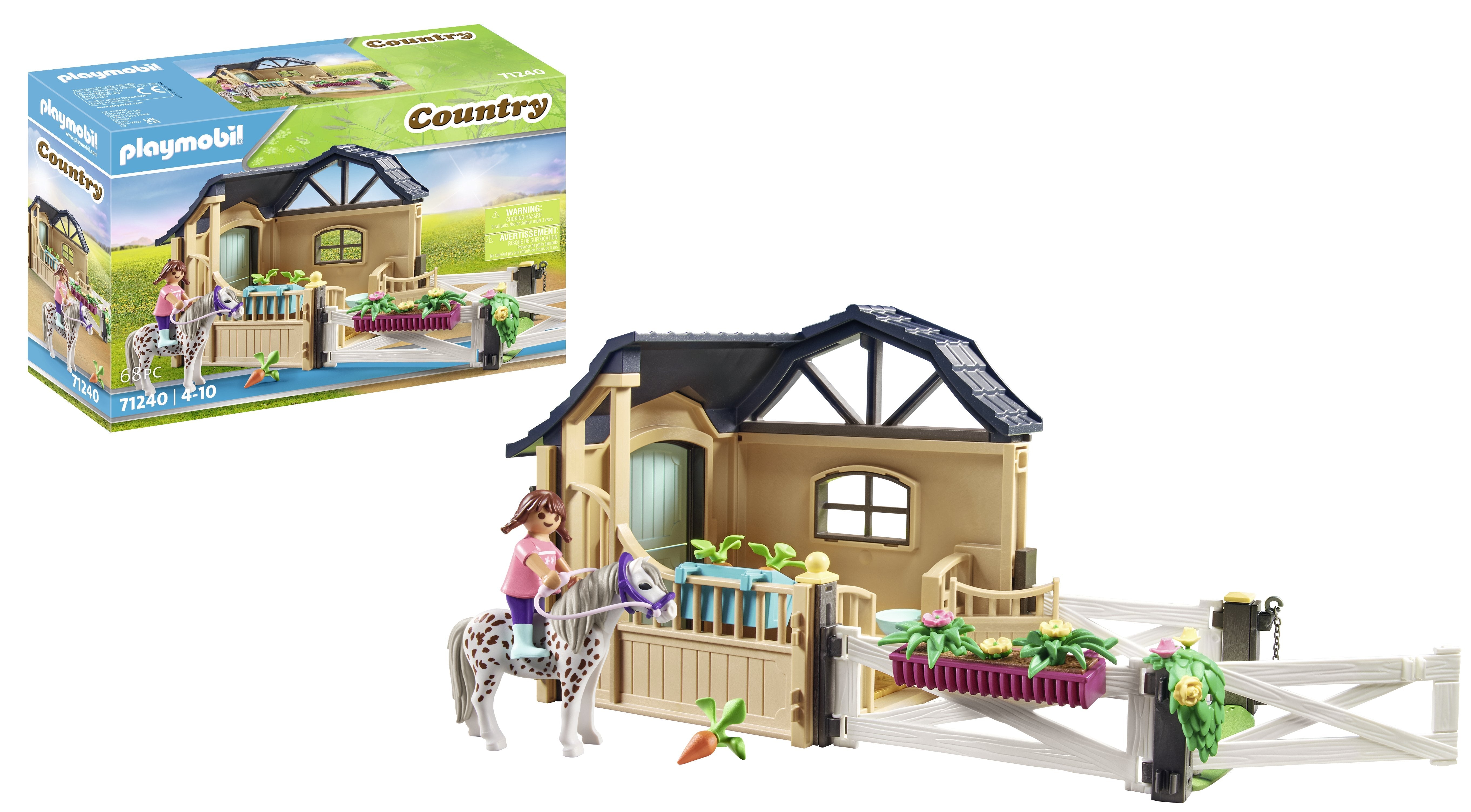 Playmobil 71240 Playm. Extensión Del Establo Para Montar
