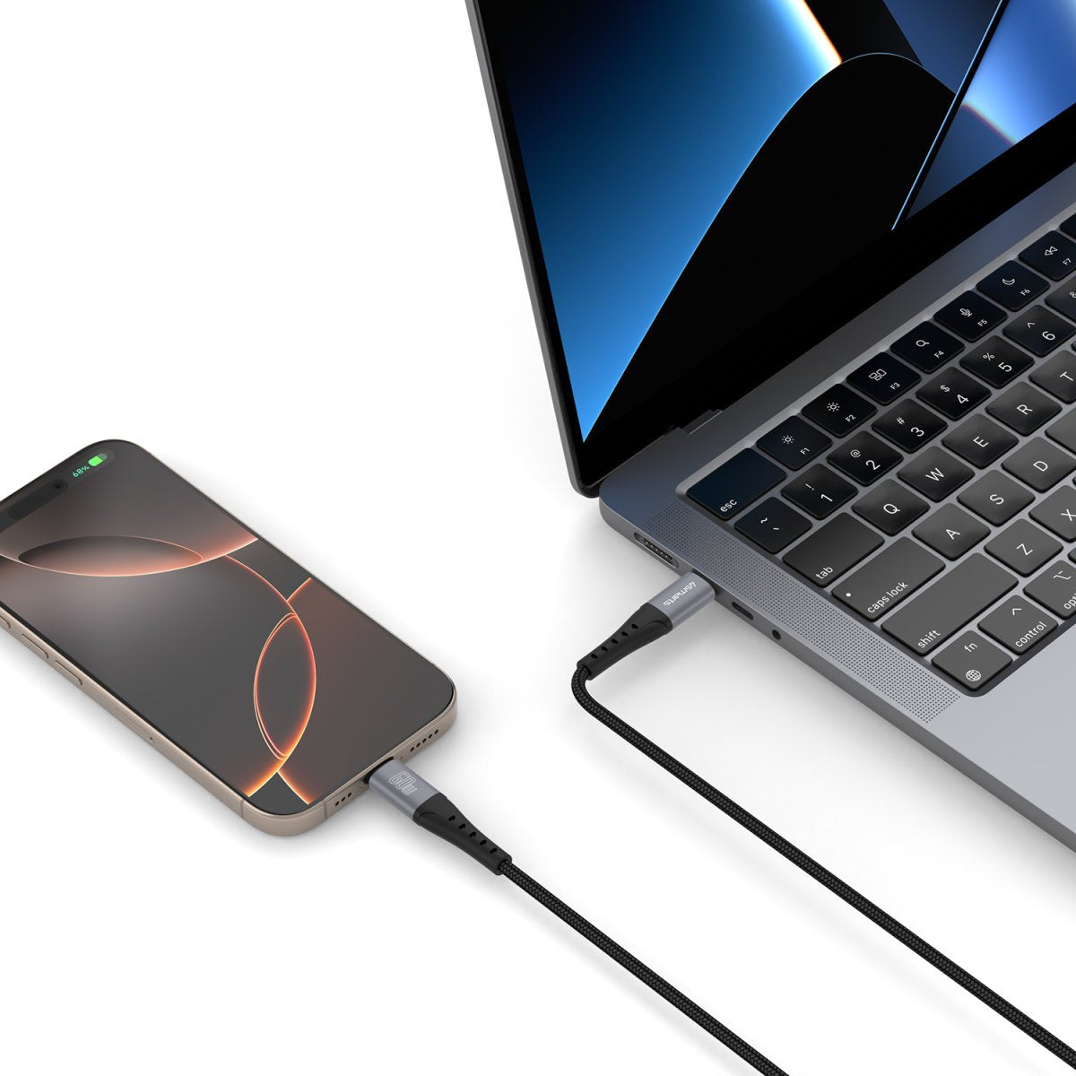 Cable 4smarts Usb-C Primecord 60w 1.5m. Schwarz