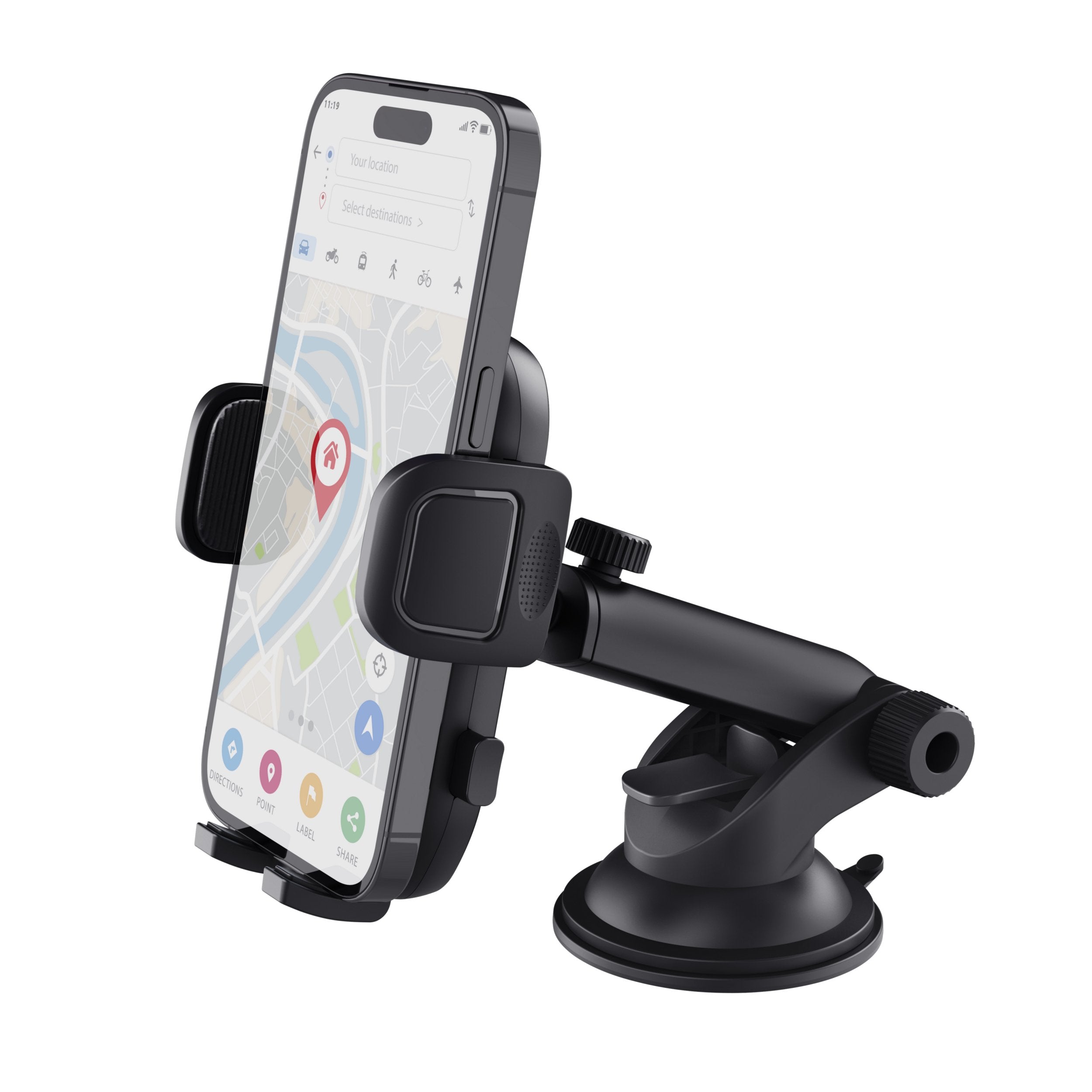 Soporte De Smartphone Para Coche Con Sujeción Para Parabrisas Trust Runo