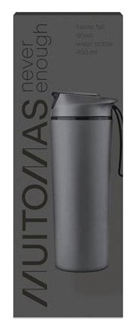 Never Fall Down Wbottle 450ml Bk