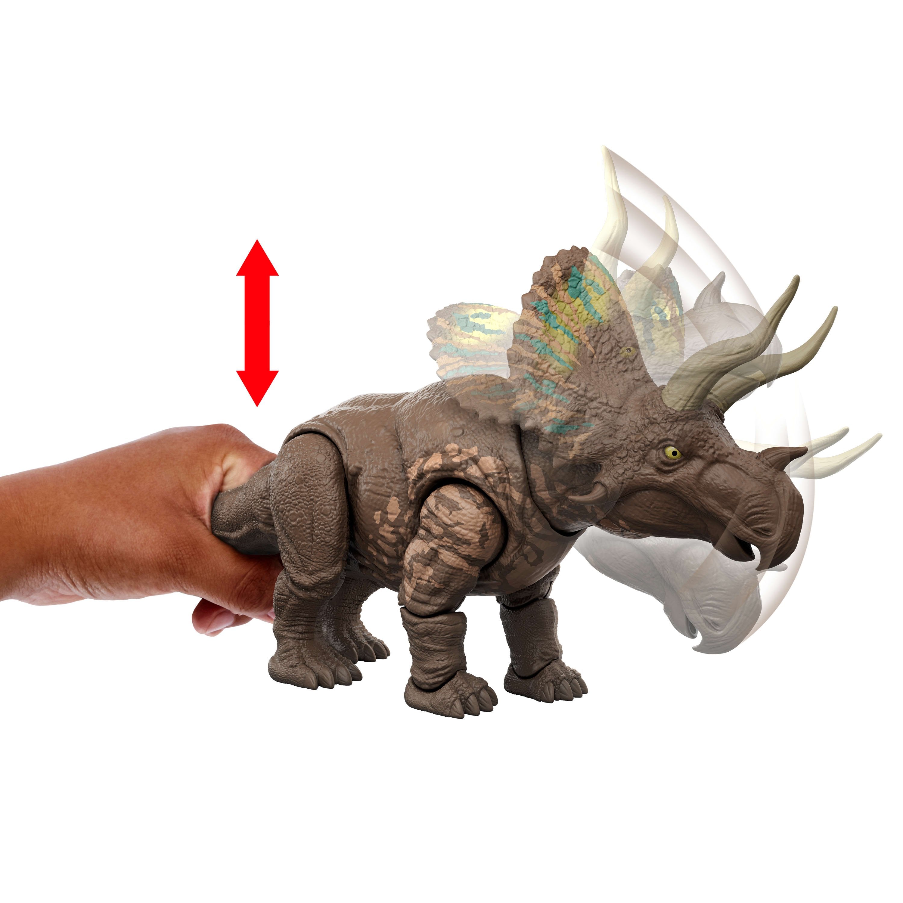 Mattel Jurassic World Gigantic Thrashers Eotriceratops Jgb93