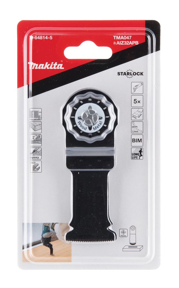 Pjuklelis Igilinamajam Pjovimui Makita Tma047 32mm 5 Vnt.