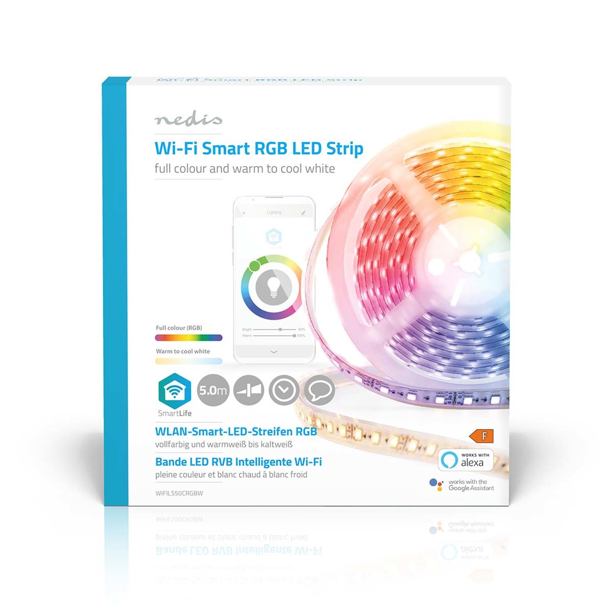 Nedis Smartlife Led  Wi-Fi  Rgb  5000 Mm  Ip65  2700 - 6500 K  405 Lm  Android  &  Ios