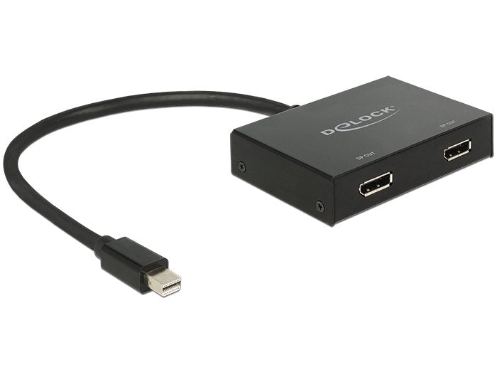 Delock Displayport 1.2 Splitter 1 X Mini Displayport In  2 X Displayport Out 4k
