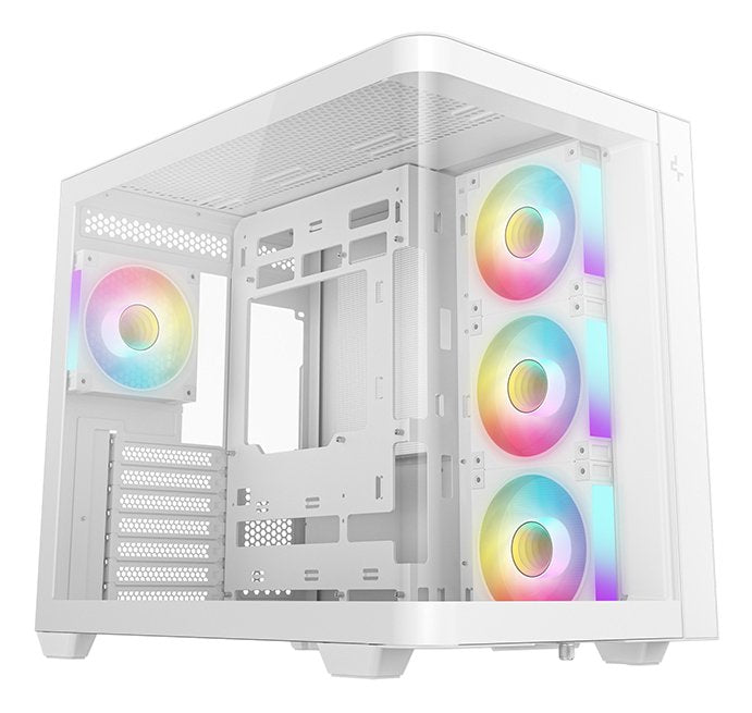 Caja Pc Deepcool Cg530u 4f Wh (Blanco, Gebogene Glasvitrine) R-Cg530u-Whaga4-G