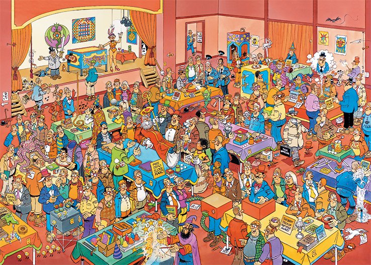 Jumbo Jan Van Haasteren Die Zauberer Messe 1000 Teile Puzzle (19072)