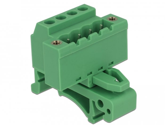 Terminalblock Set Für Hutschienen 4 Pin Mit Schraubverriegelung