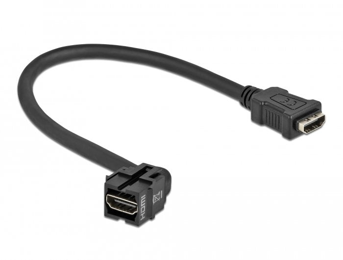 Delock Keystone Modulohdmi Hembra 250° > Hdmi Hembra Con Cable Negro