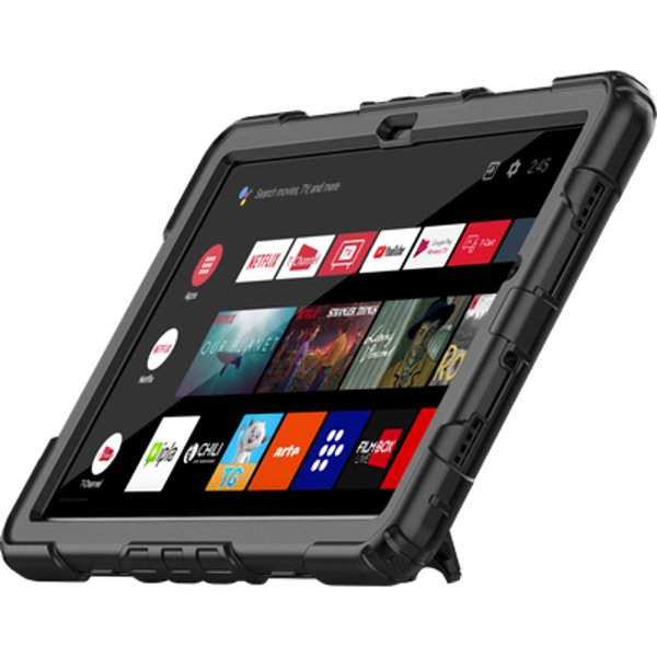 Funda Tablet Samsung Galaxy Tab A9+ Shockproof Rotating 360º Negro Just In Case Funda A Prueba De Golpes/ Compatible Samsung Galaxy Tab A9+ /Protección De 3 Capas De Cuerpo Completo/ Negro