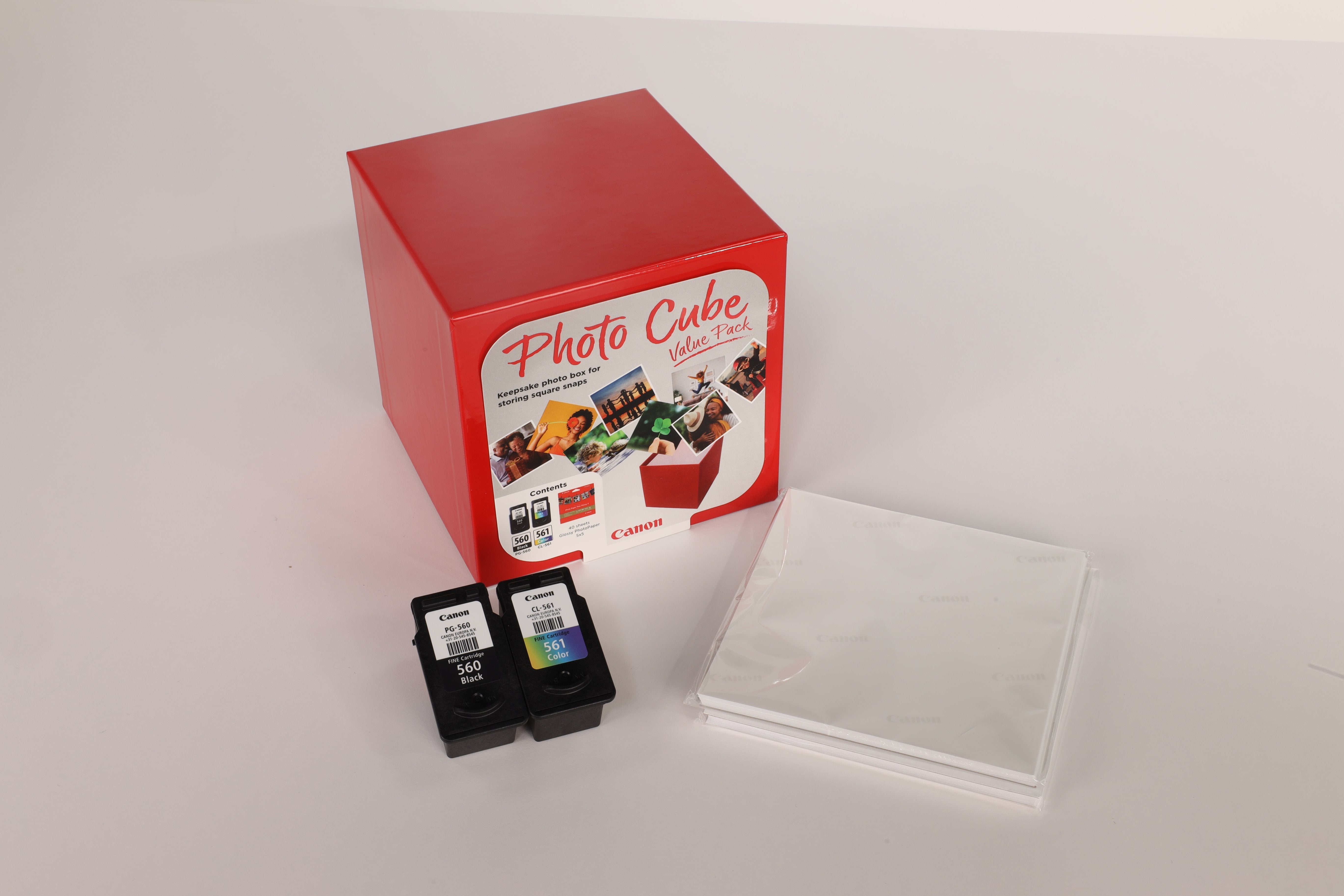 Canon Pg-560 / Cl-561 Photo Cube Value Pack Pp-201 13x13cm 40 Sh.