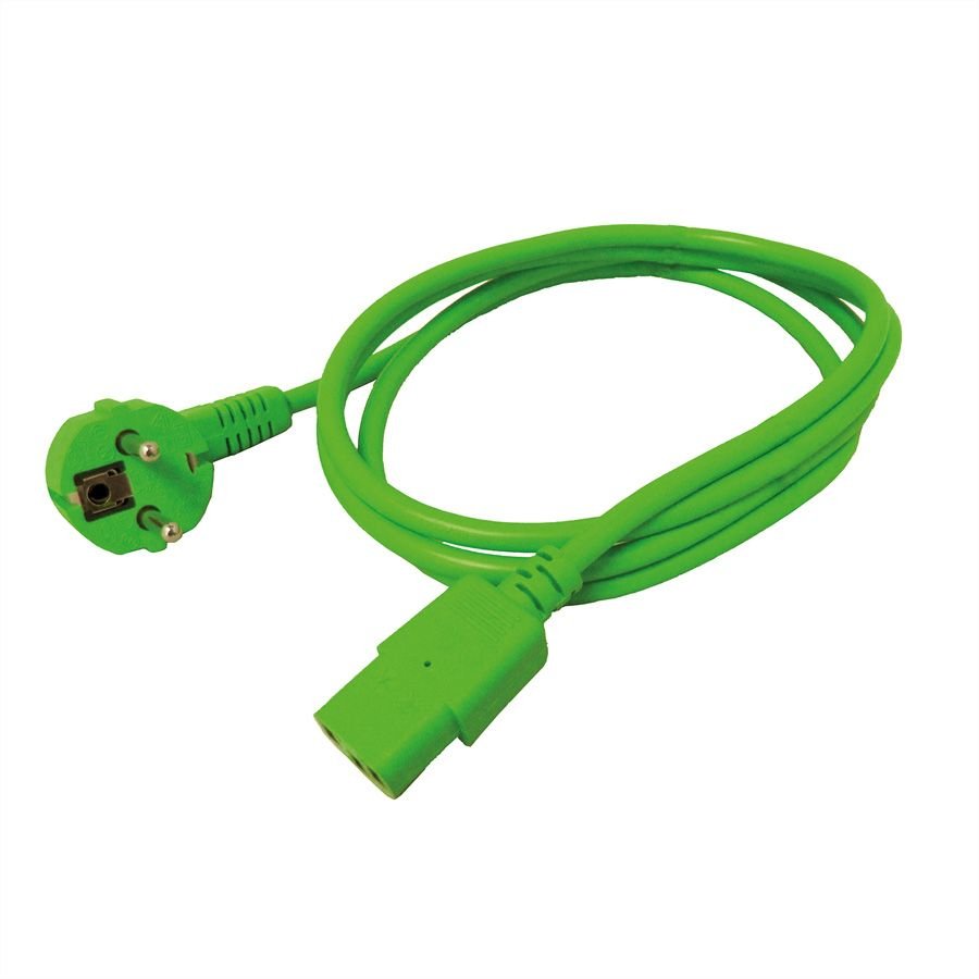 Roline Netzcable, Gerade Iec-Buchse, Grn, 1,8 M