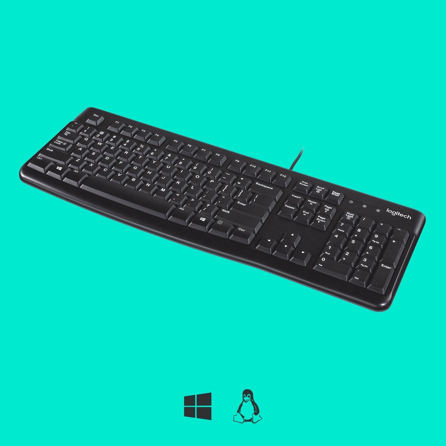 Teclado Logitech K120 Usb Negro Belga