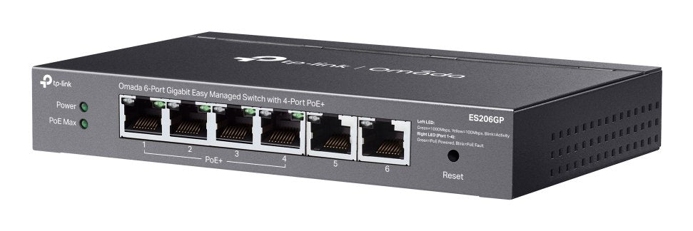 EAN 1210002600644 - TP-Link Omada ES206GP switch Gestionado Gigabit Ethernet (10/100/1000) Energía sobre Ethernet (PoE) Negro imagen 3
