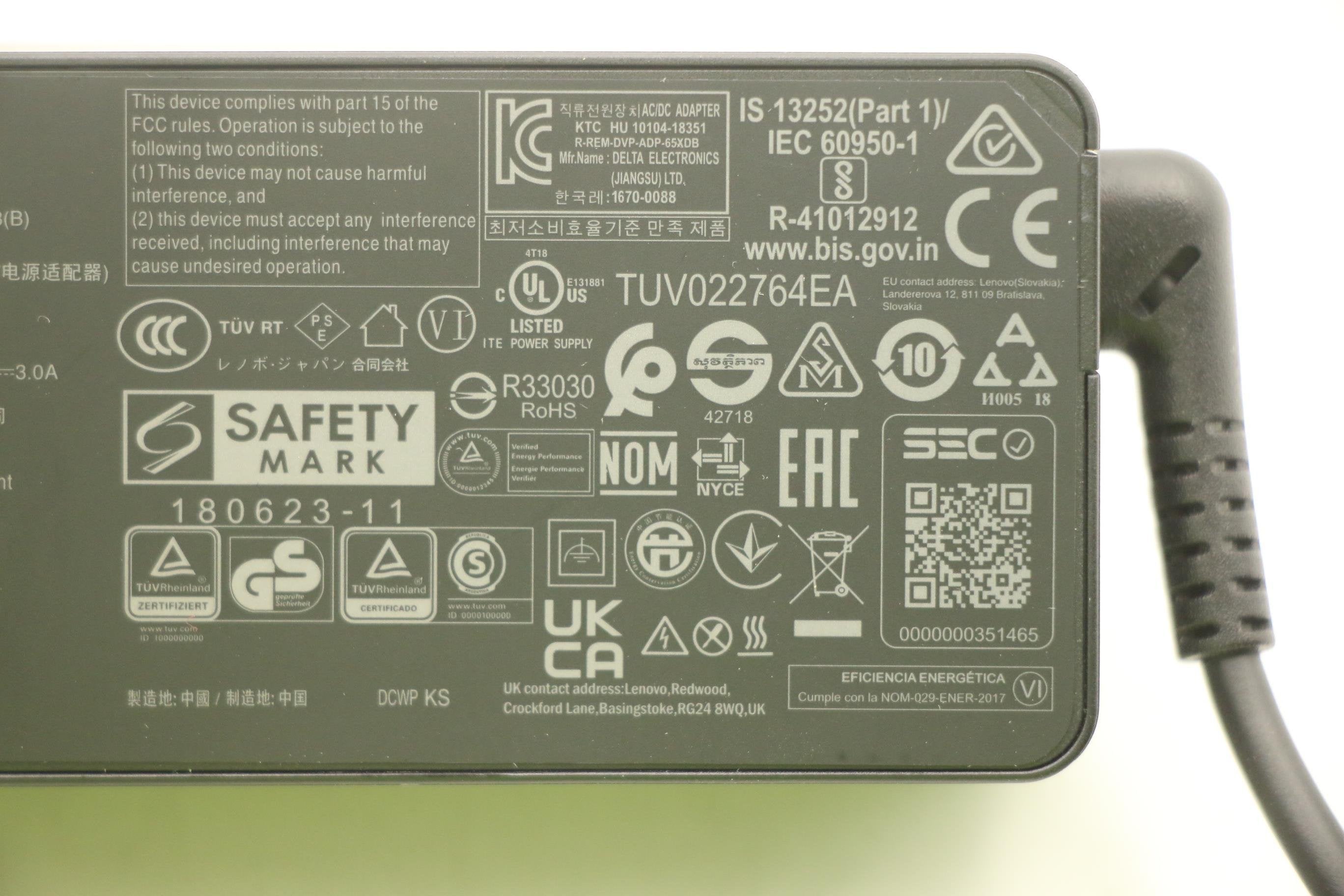 EAN 5704174870685 - Lenovo 5A10W86302 adaptador e inversor de corriente Interior 65 W Negro imagen 5