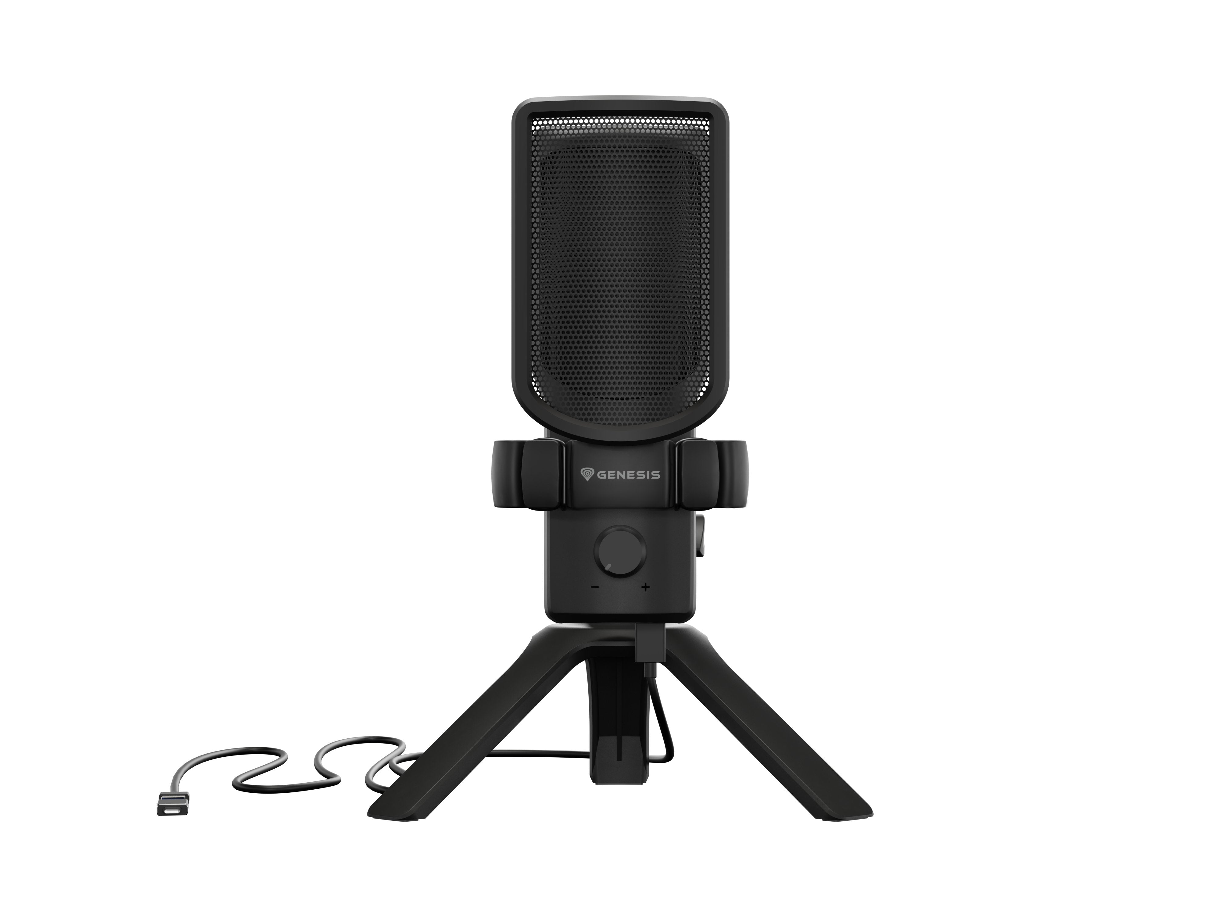 Micrófono Natec Genesis Radium 250 Usb Stand Black
