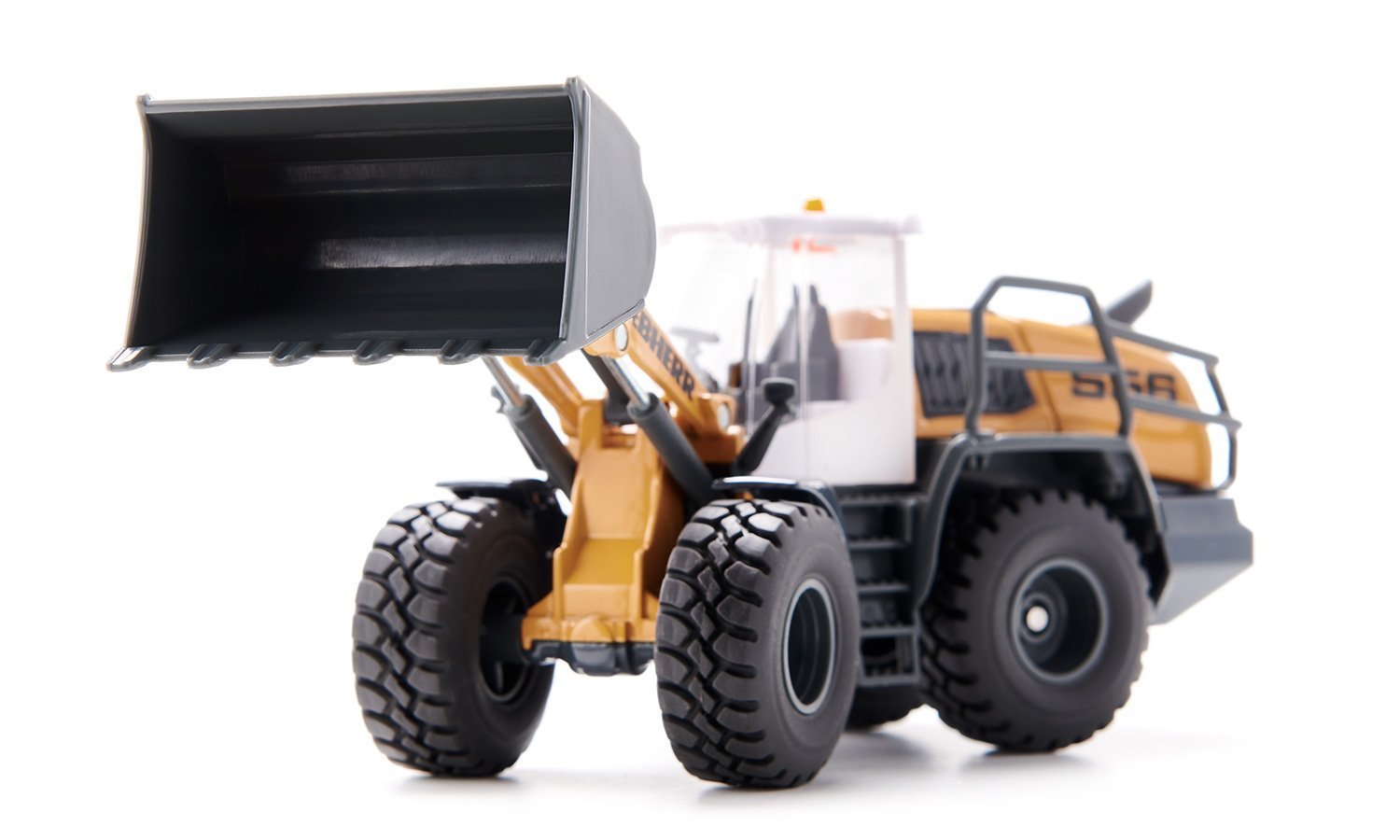 Cargadora De Ruedas Siku Super Liebherr L 566, Modelo De Vehículo Amarillo/Gris 4006874035618