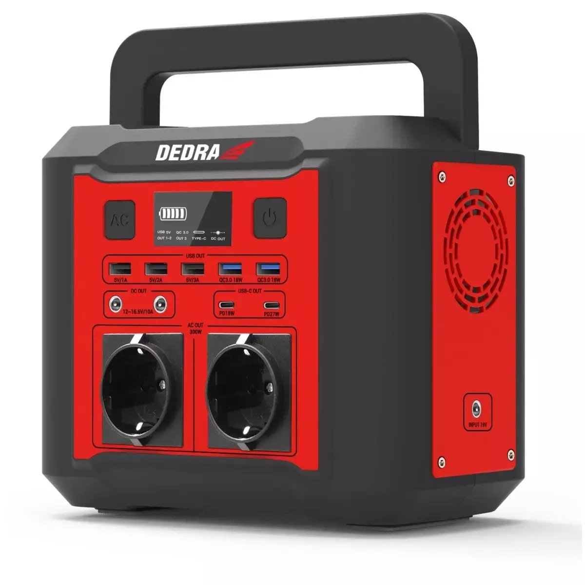 Dedra Dezs0300 Estación De Energía Portátil Ión De Litio 20000 Mah 500 W 2,85 Kg
