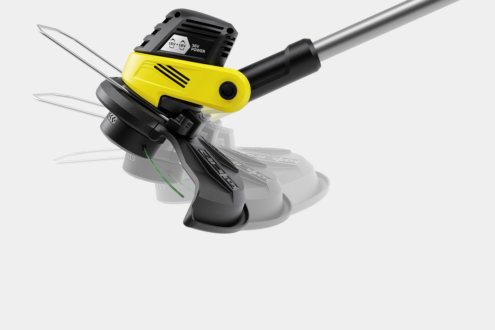 Kärcher Ltr 3-18 Dual Battery Set 30 Cm Batería Negro, Acero Inoxidable, Amarillo