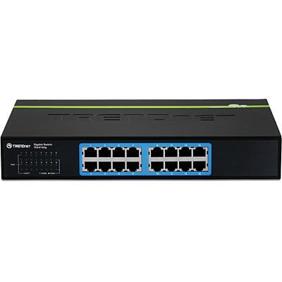 EAN 0710931610208 - Trendnet TEG-S16DG switch No administrado Negro imagen 3