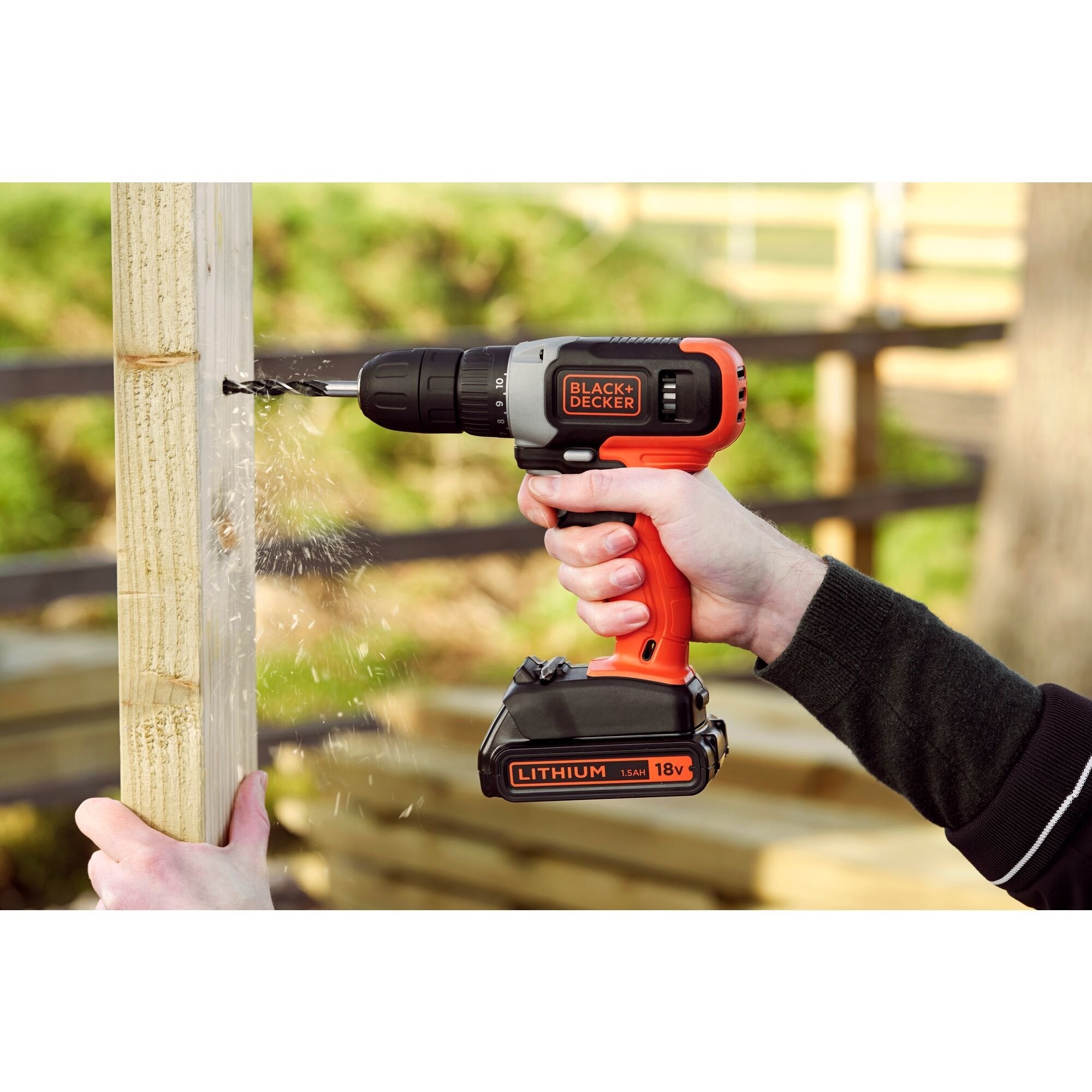 Negro+Decker Taladro/Atornillador Inalámbricobcd001c1, 18volt Bcd001c1