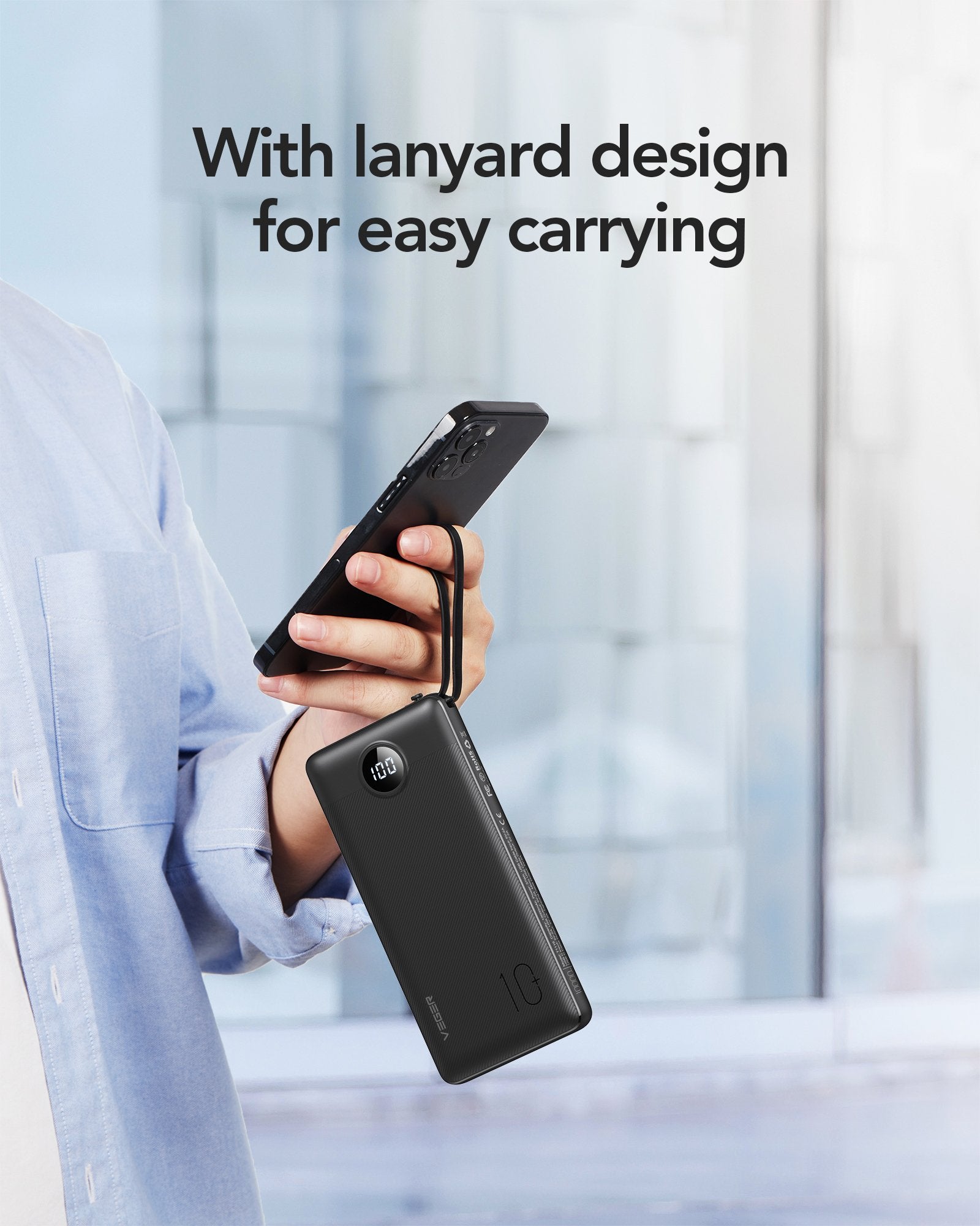 EAN 6970453554204 - VEGER C10 batería externa Polímero de litio Negro imagen 14