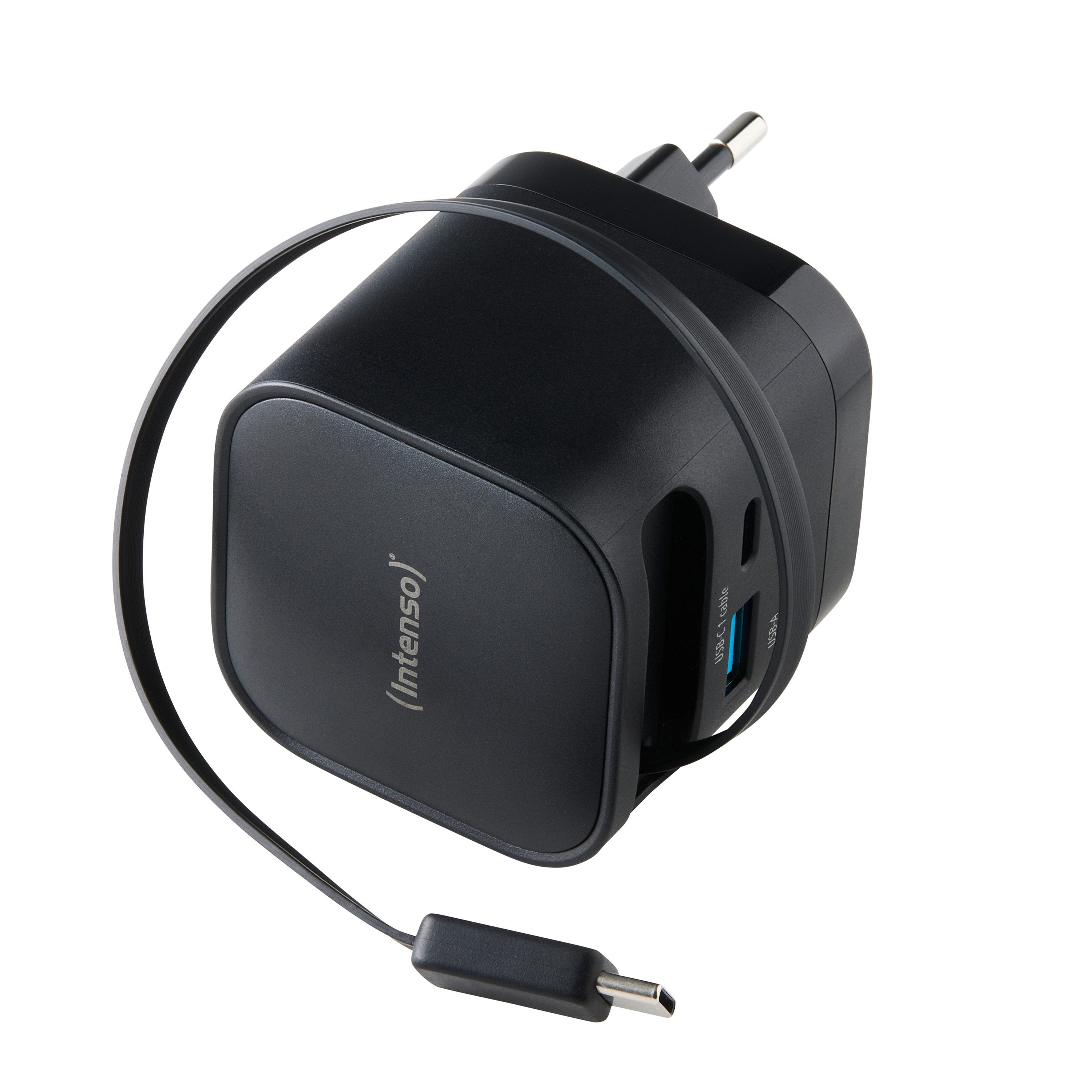 Intenso Compact Fam Charger 65w Usb-C Usb-A Negro