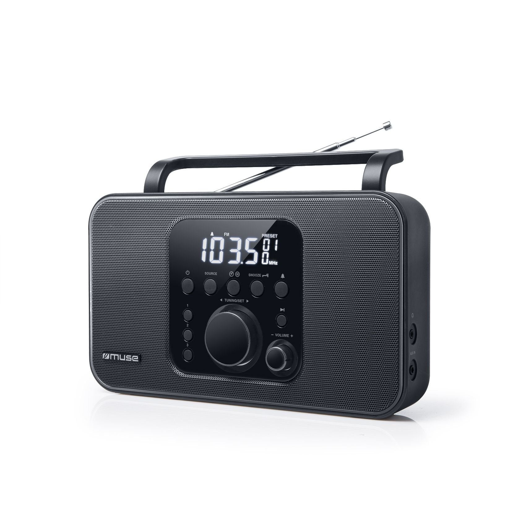 Muse M-091 R Portátil Digital Negro