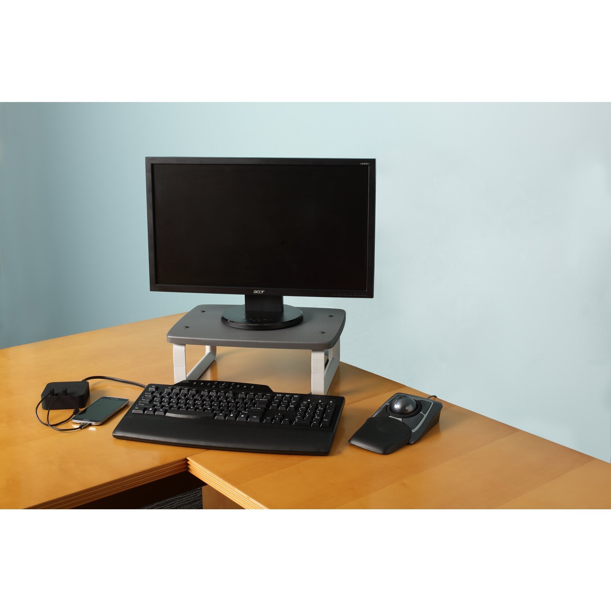 EAN 0085896600893 - Kensington 60089 soporte para monitor 53,3 cm (21") Escritorio Negro imagen 4