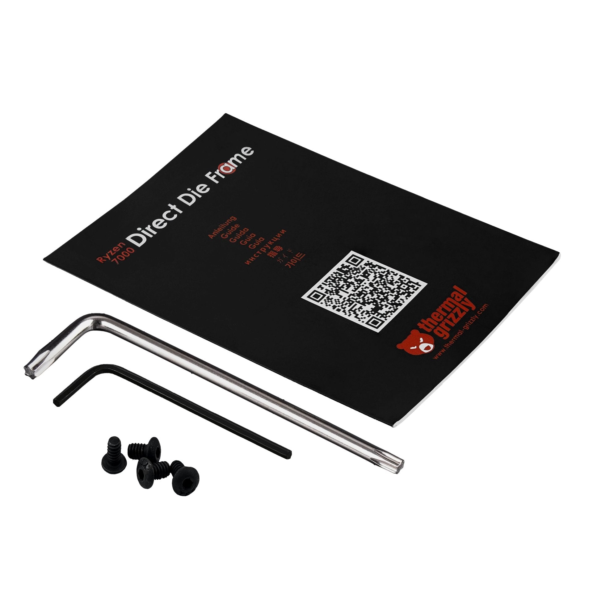 Thermal Grizzly Amd Ryzen 7000 Direct Die Frame, Montaje/Montaje Negro, Para Amd Am5 Tg-Ddf-R7000-R