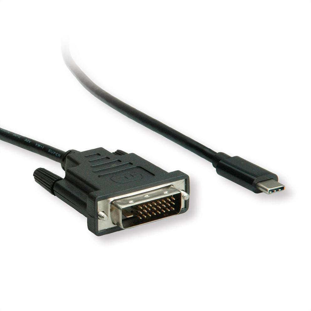 Roline Usb Typ C - Dvi Adaptercable, St St, 2 M