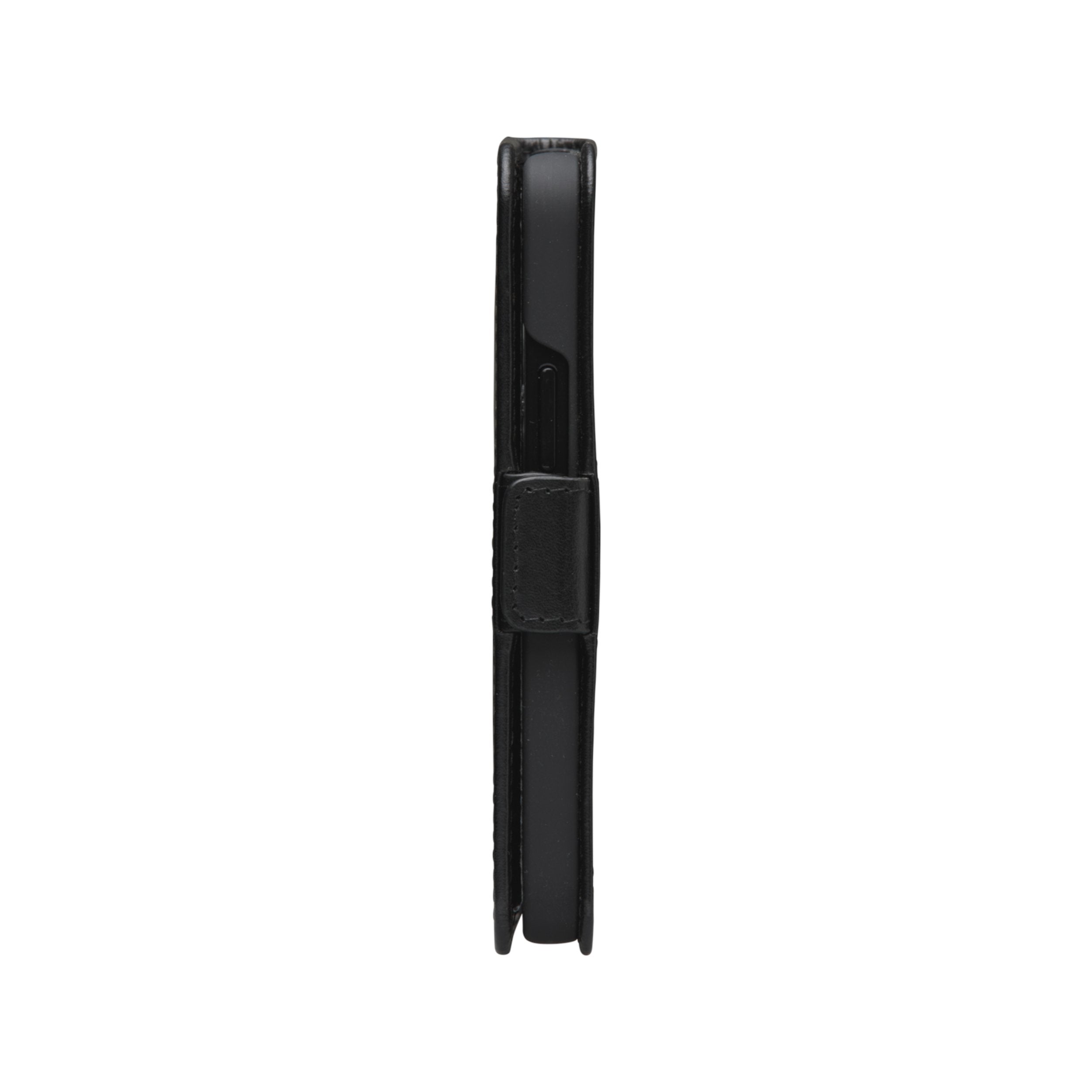 Dbramante1928 Copenhagen Slim Funda Con Tapa Para Teléfono Móvil Cuero De Grano Entero Negro Para Apple Iphone 12 Mini