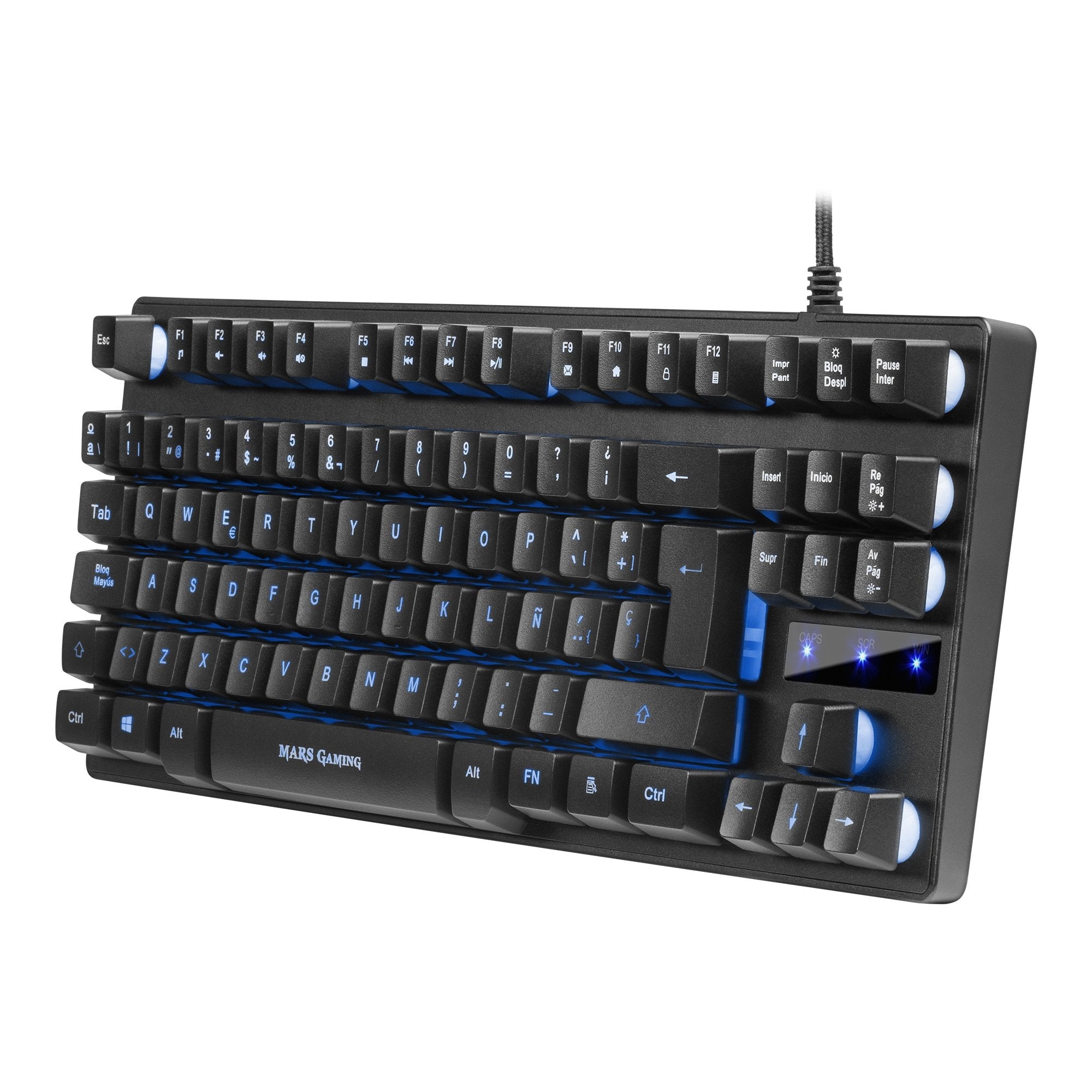Teclado En Portugués Gaming Semimecánico Mars Gaming Mktklpt