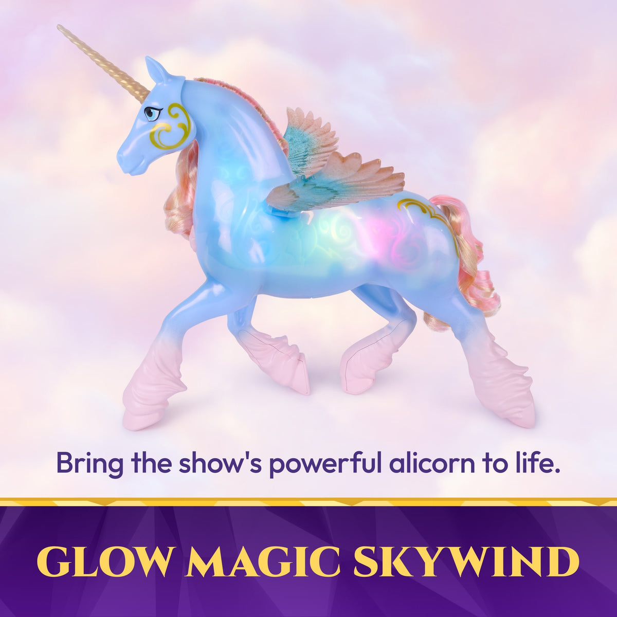 Spinmaster Unicorn Academy - Glow Magic Skywind (Interaktives Unicornio Con Luz Y Soun) 6076377