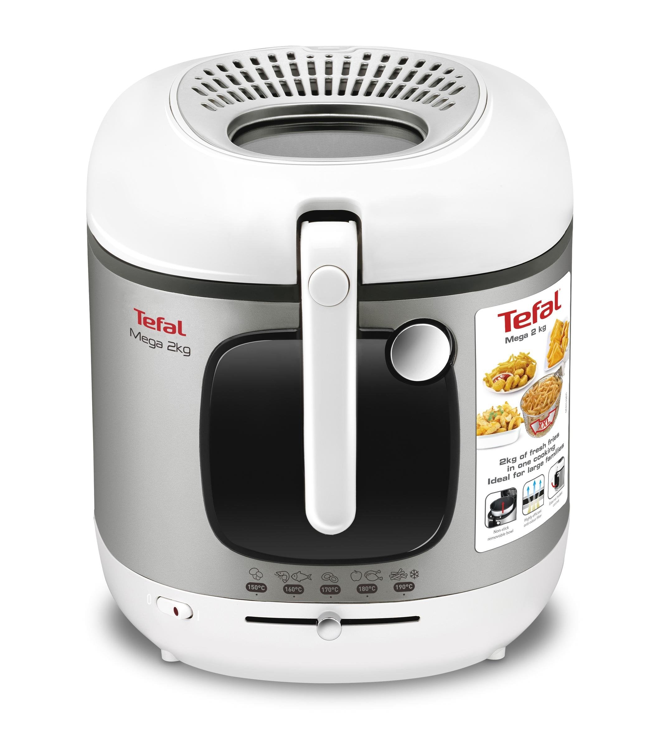 Tefal Fr4800 Mega Xxl Fritteuse Weiá/Silber