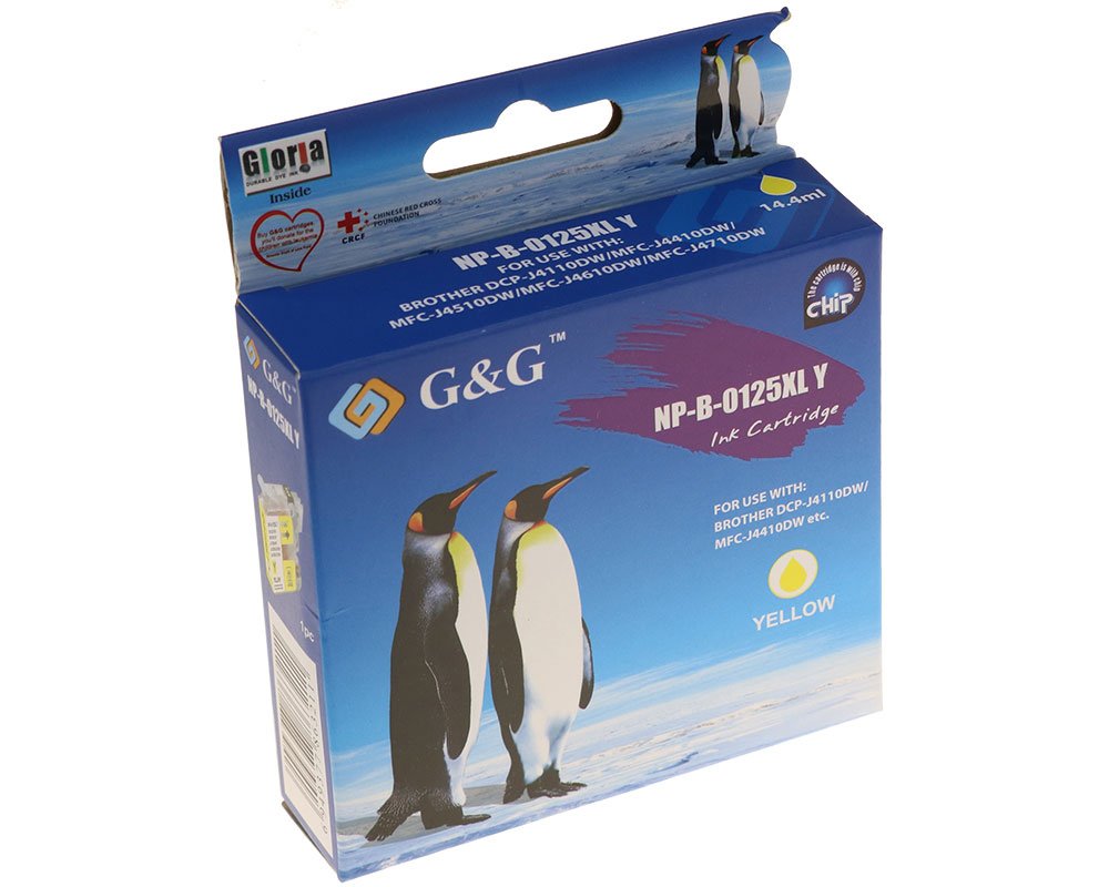 G&G Tintencartucho Compatible Con Brother Lc-125xly Amarillo