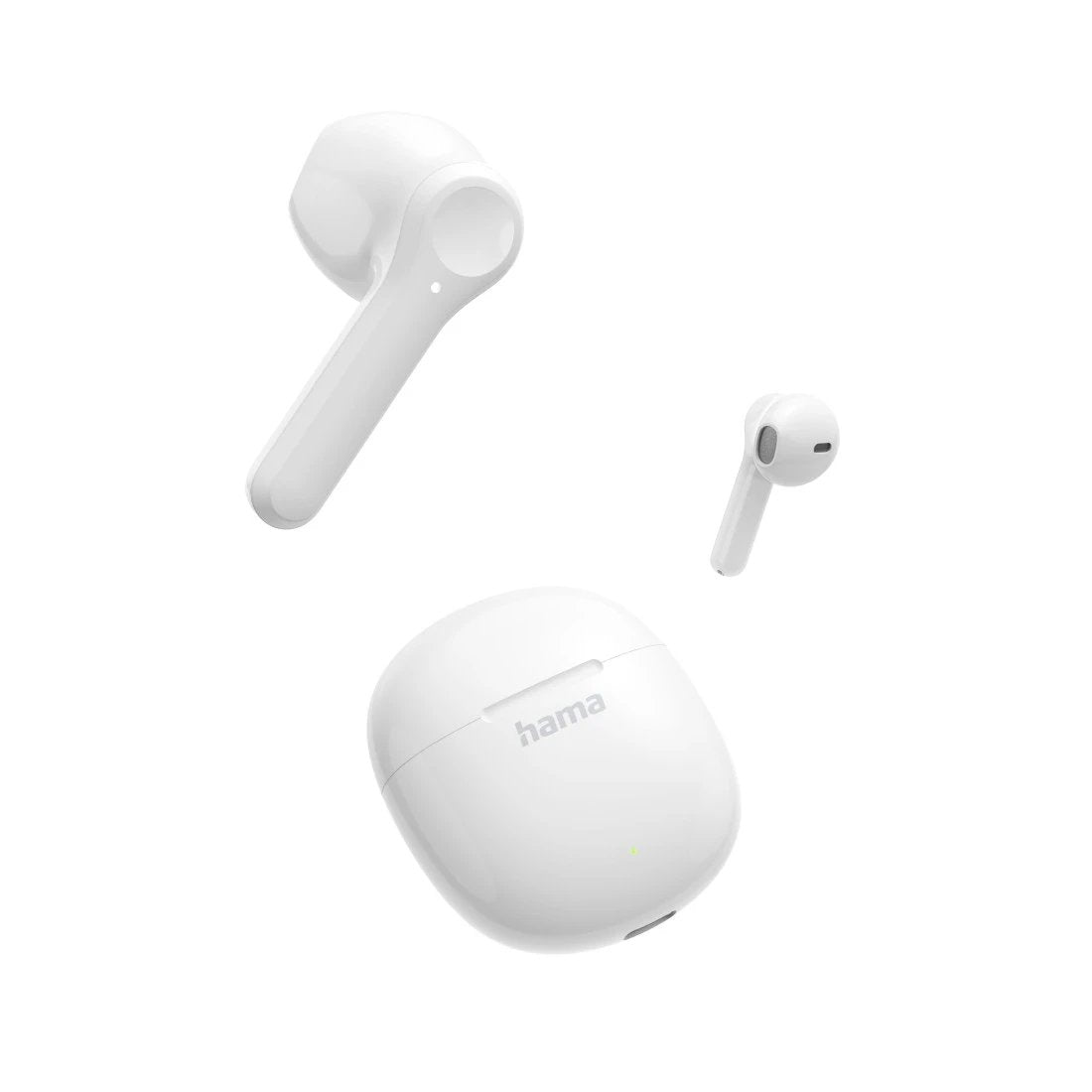 Auricular Intrauditivo Bluetooth Hama Action One Blancos Tws Hasta 20h Microfono Tactil