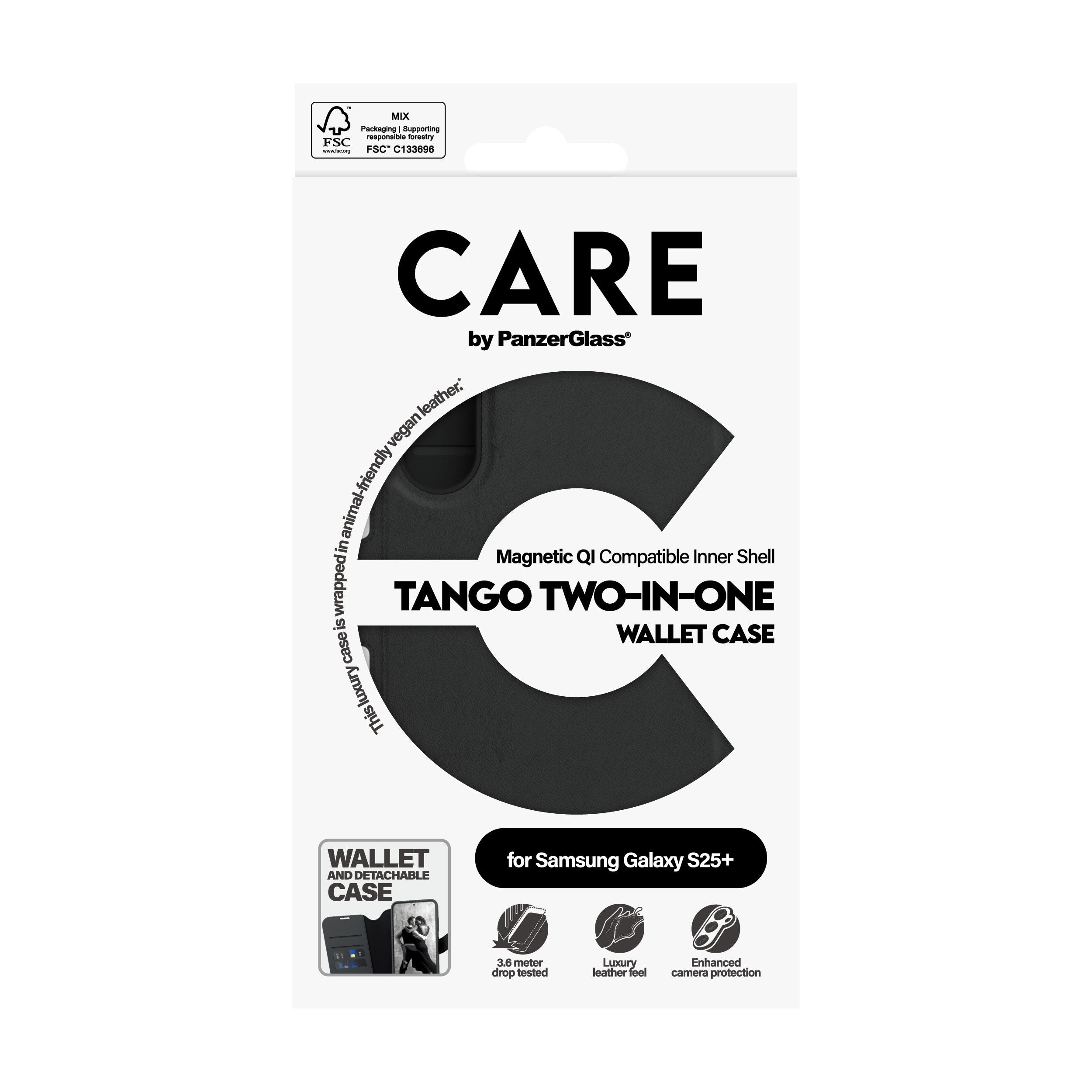 EAN 5715685016837 - PanzerGlass CARE™ by ® Tango 2-in-1 Wallet Case w. Qi Compatible Samsung Galaxy S25+ funda para teléfono  imagen 4
