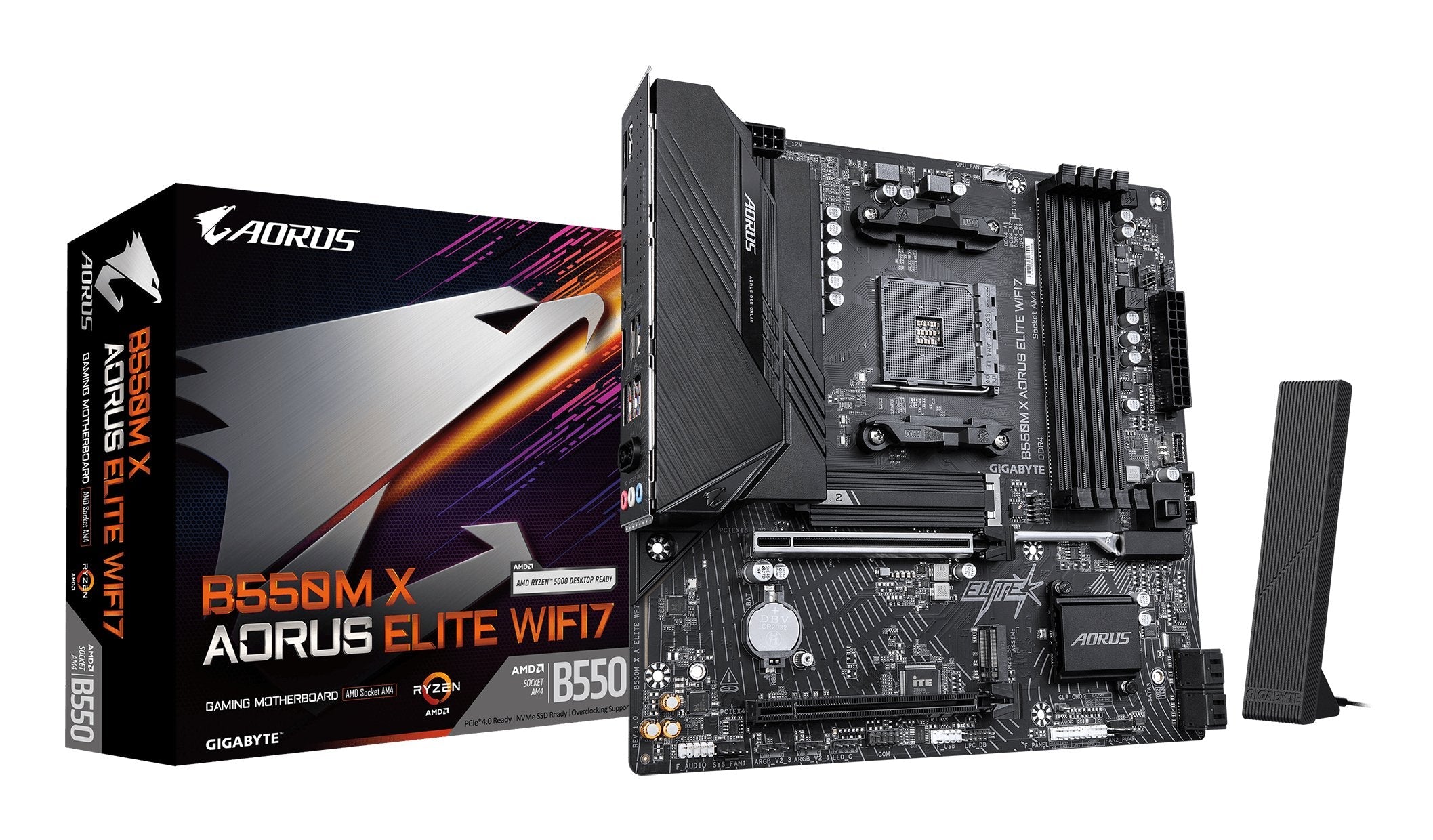 Pb Gbt Amd Am4 B550m X Aorus Elite Wifi7