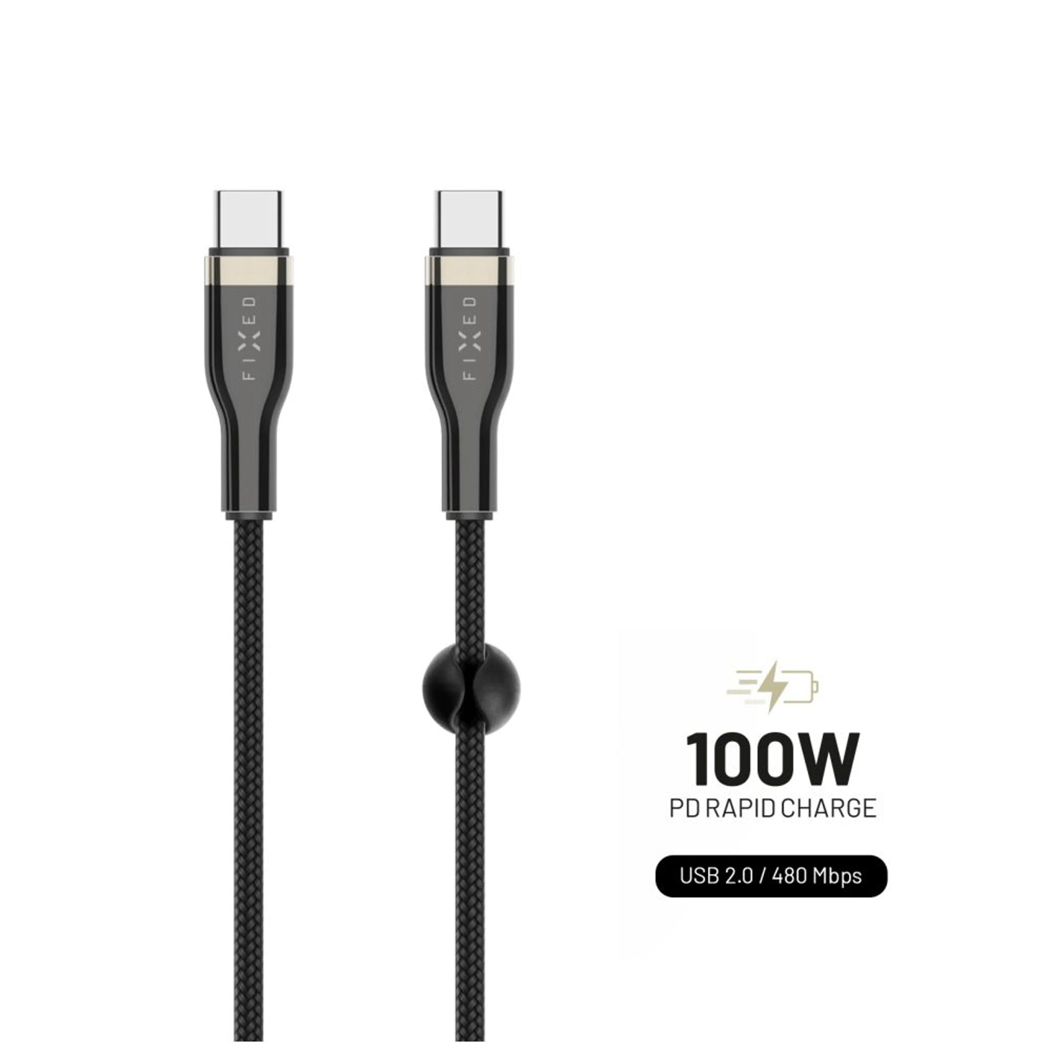 EAN 8591680147403 - FIXED FIXDB-CC2-BK cable USB USB 2.0 2 m USB C 4,8 Gbit/s 100 W Negro imagen 1