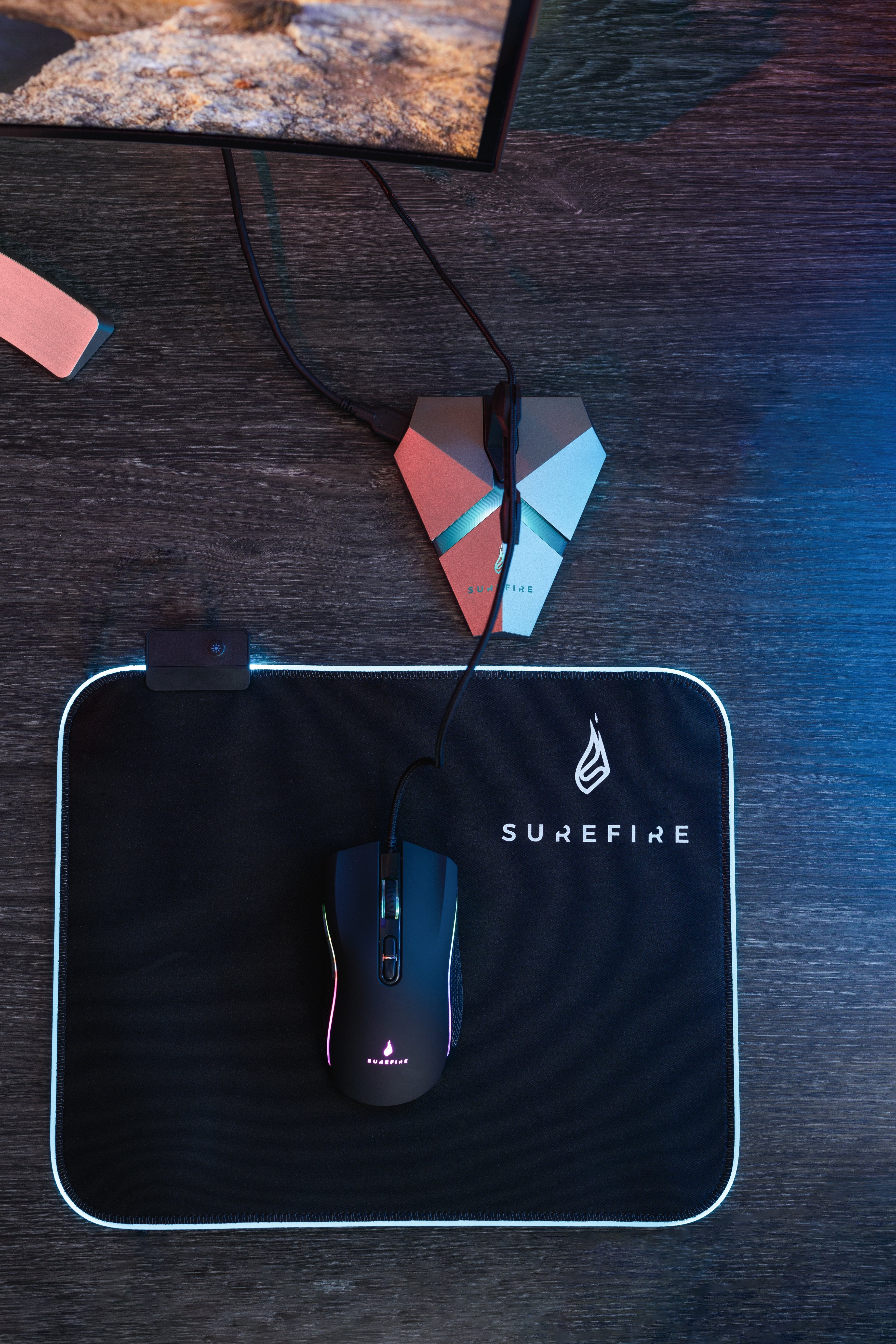 Verbatim Alfombrilla Surefire Gaming Silent Flight Rgb-320 / 320 X 260 X 3mm